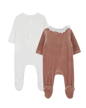 PYJAMAS WHITE/BEIGE